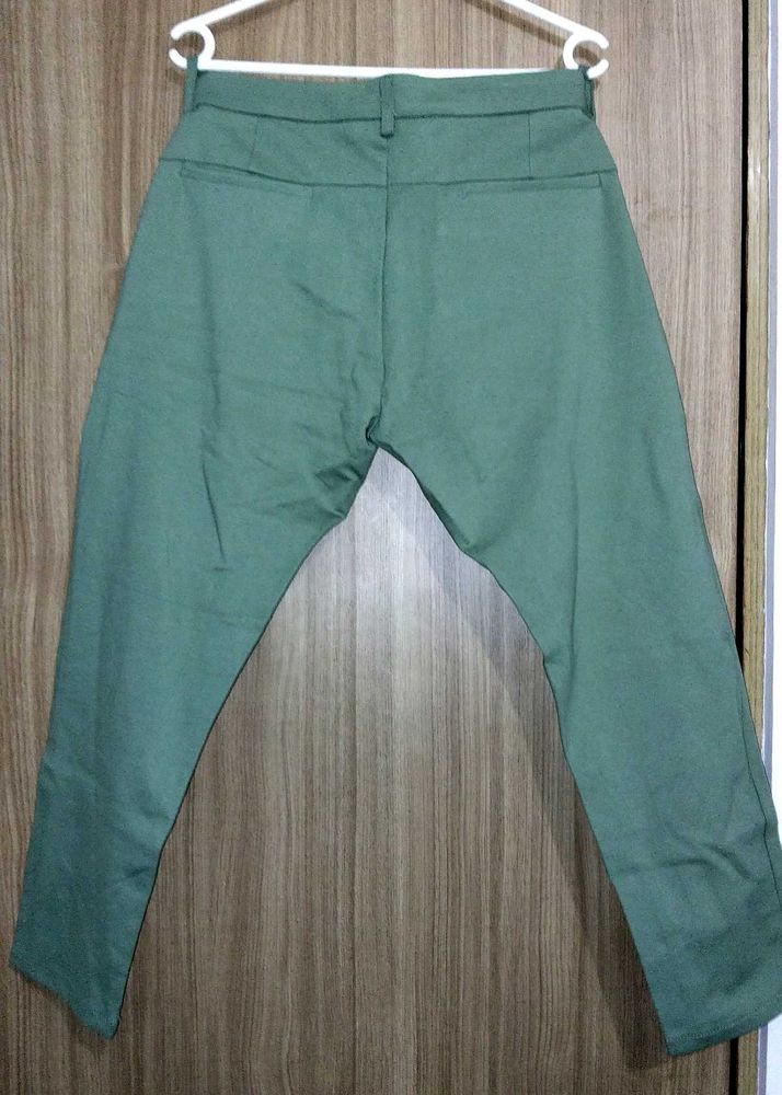 Green Casual Pants
