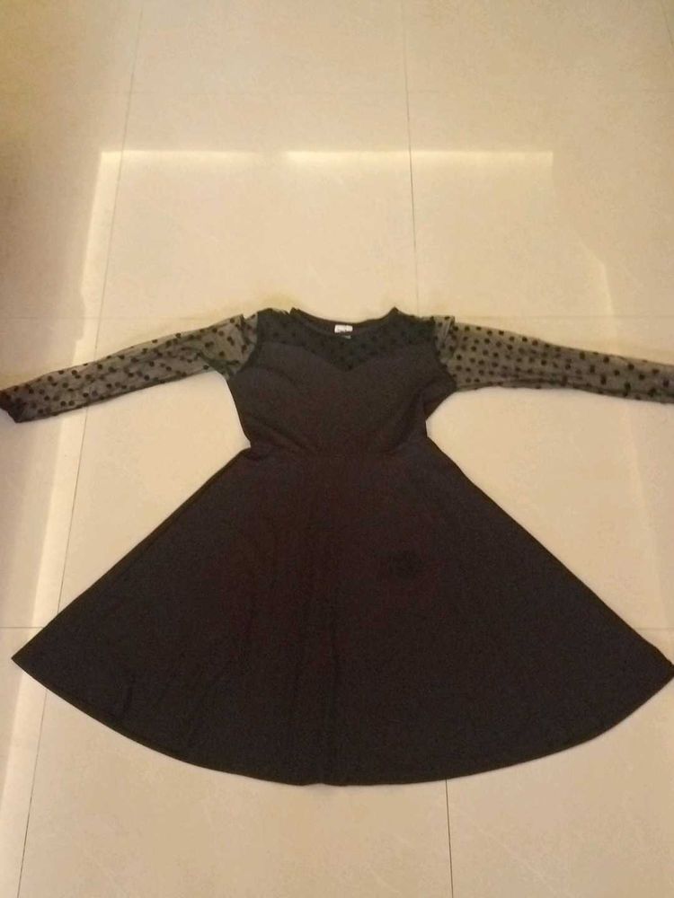 Black Fit &amp; Flare Dress