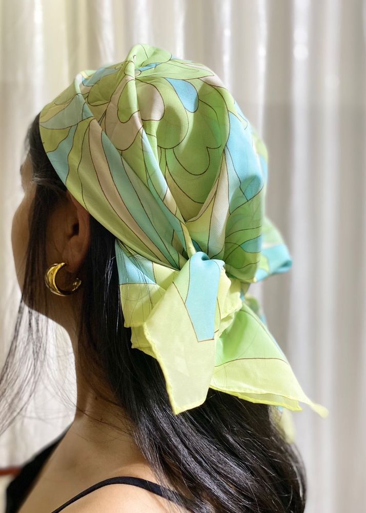 Y2K Printed Scarf