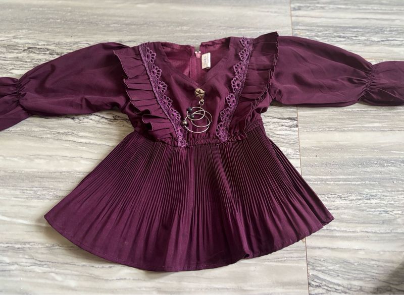 Beautiful Purple Baby Girl Dress