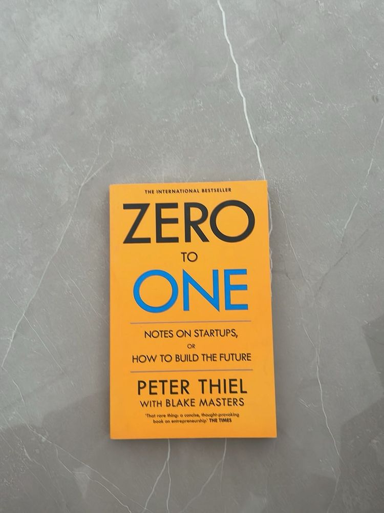 Zero to One by Peter Thiel