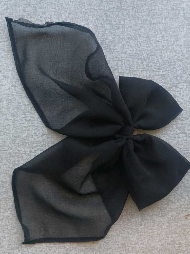 Stylish Multicolor Hair Bow Scrunchies (Set of 4)