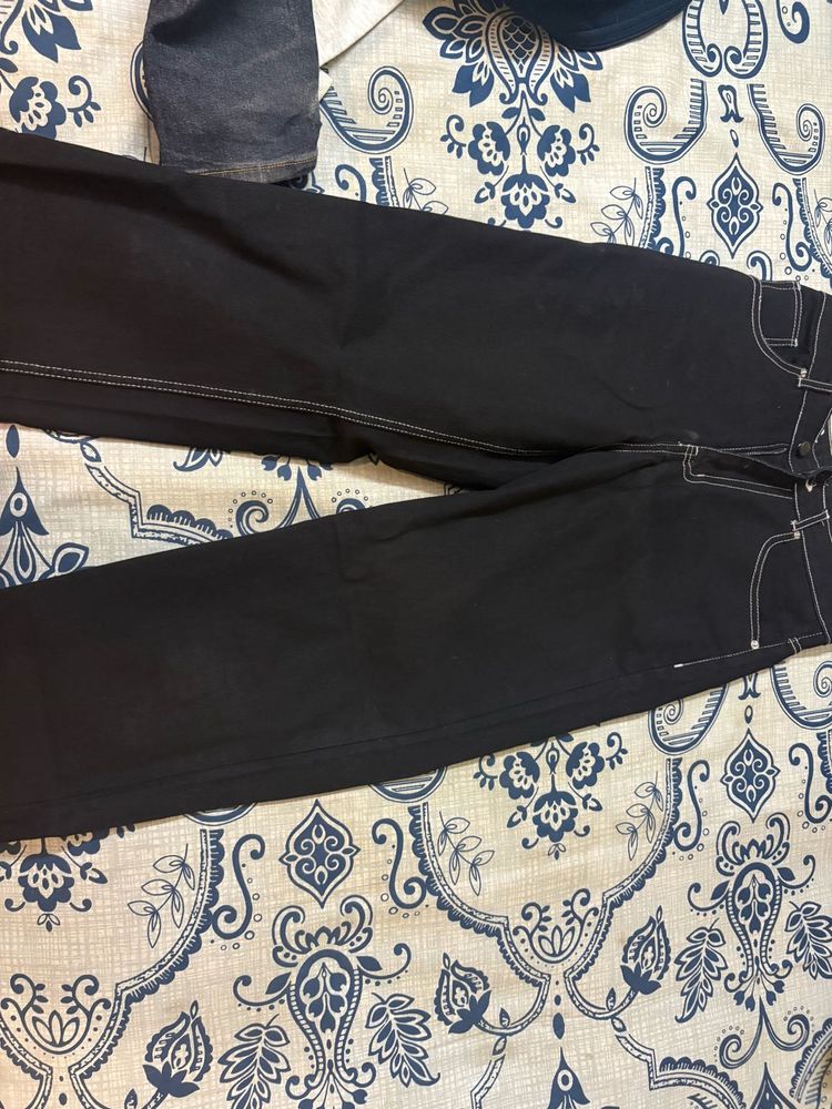 Black Straight Leg Jeans