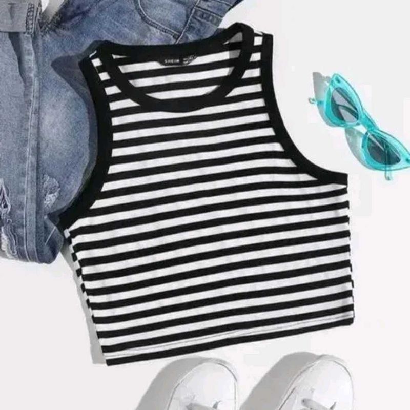Tank top | Black and White stripped
