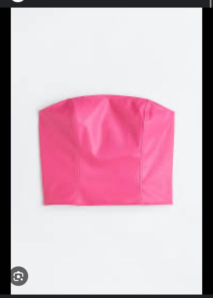 hnm hot pink corset
