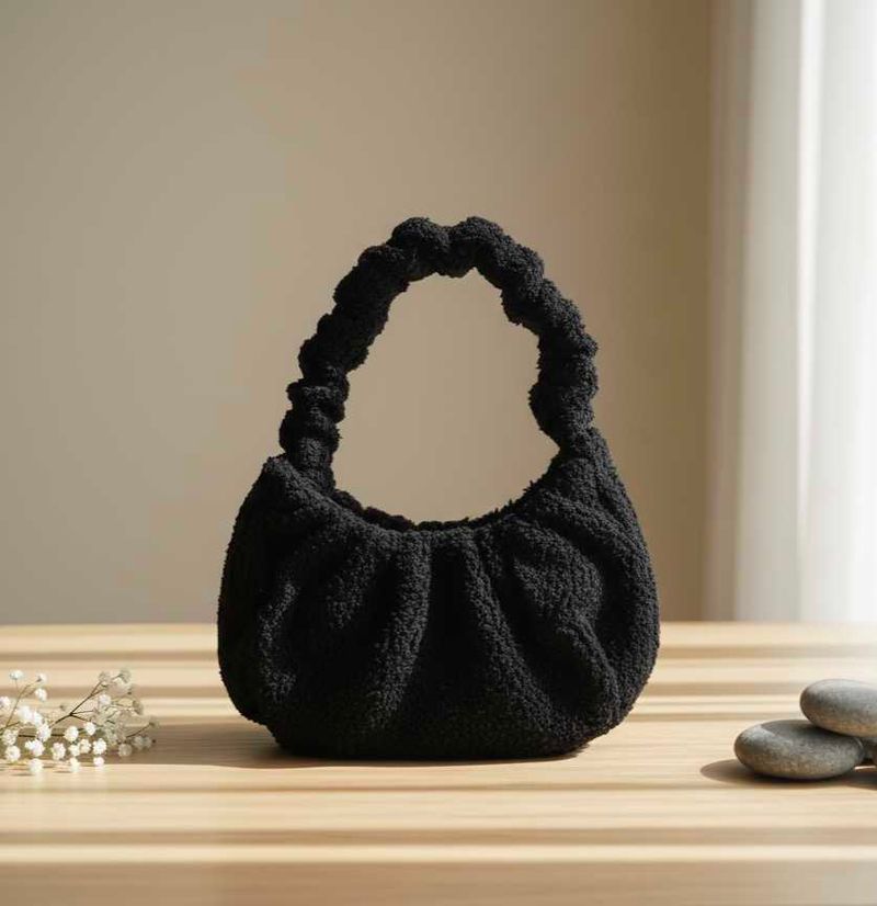 Brown Fuzzy Handbag new