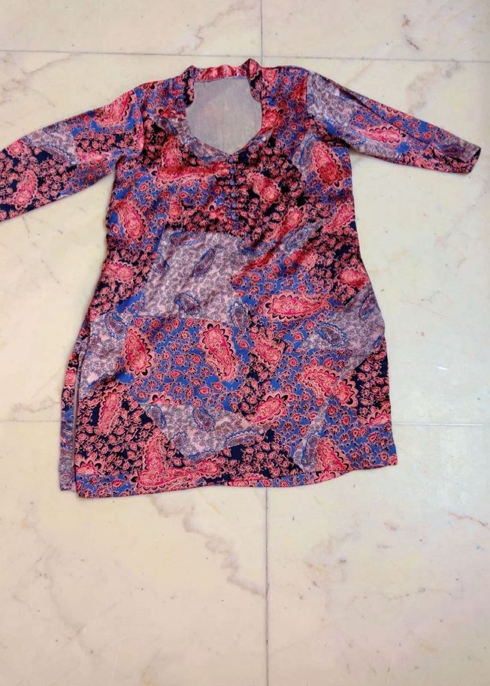 Paisley Print Tunic Top