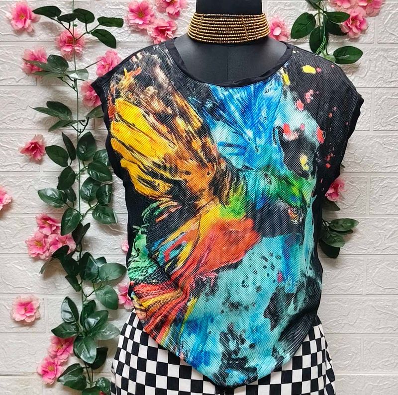 🎁Buy Two Get One Free🎁Colorful Print Top