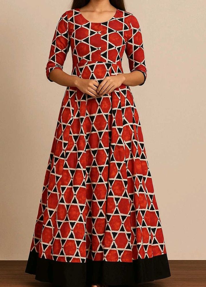 ❤️🖤Geometric Print Maxi Dress🖤❤️