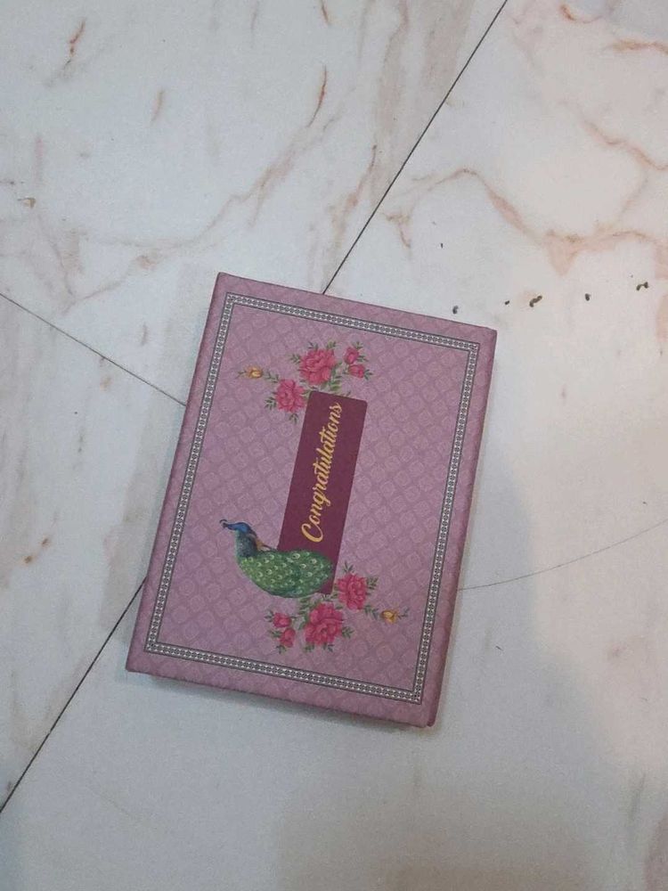 Congratulations silver coin empty box