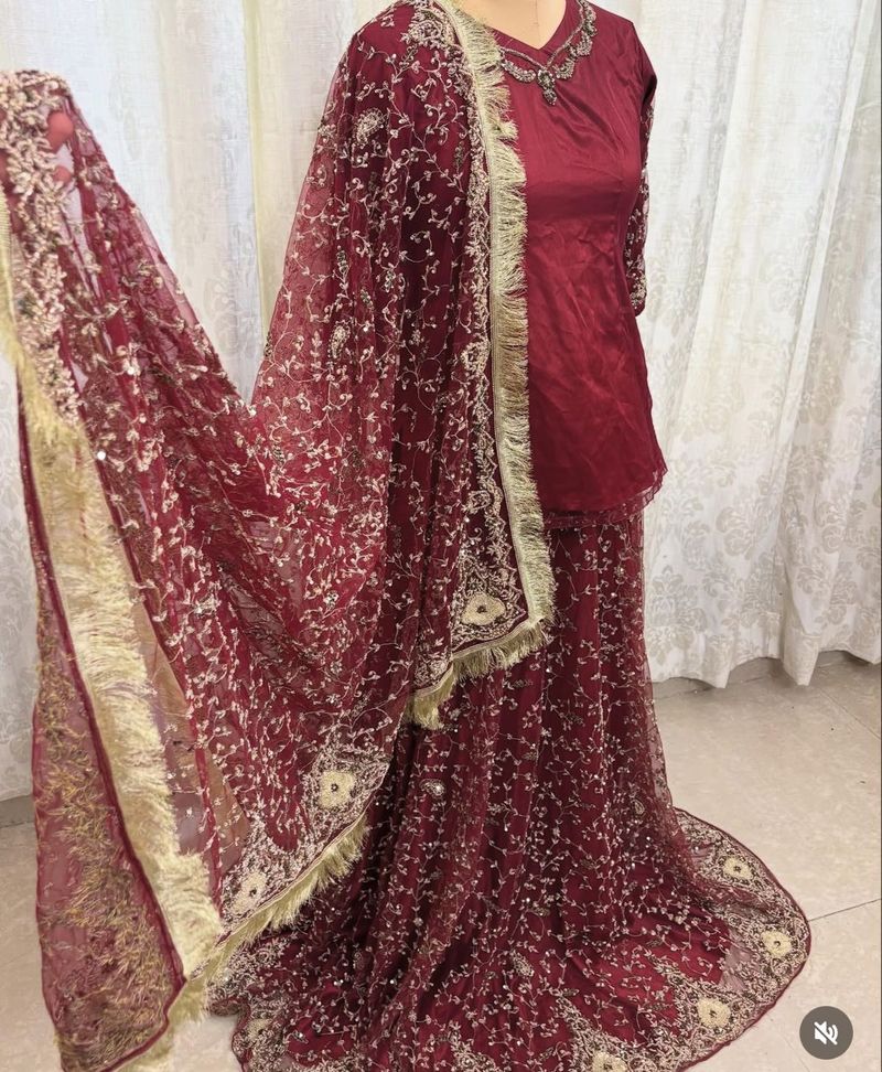 zardozi work lehenga