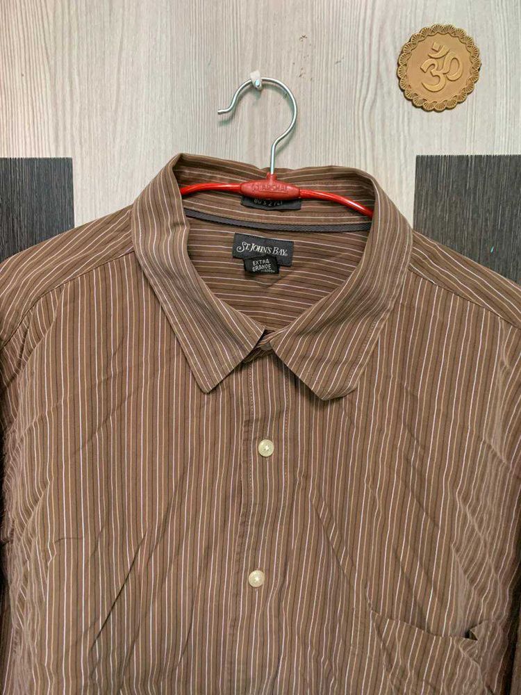 Striped jons vintage Brown Shirt