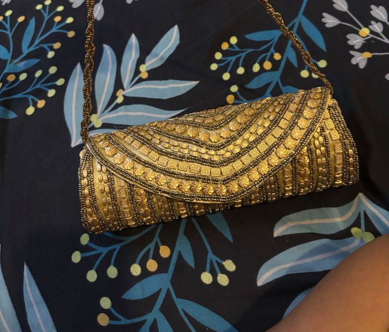 Vintage Gold Beaded Clutch (any one)