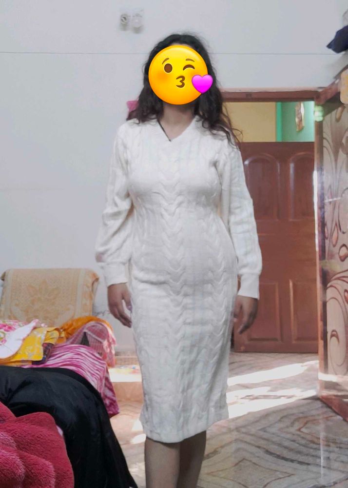 Cable Knit Sweater Dress