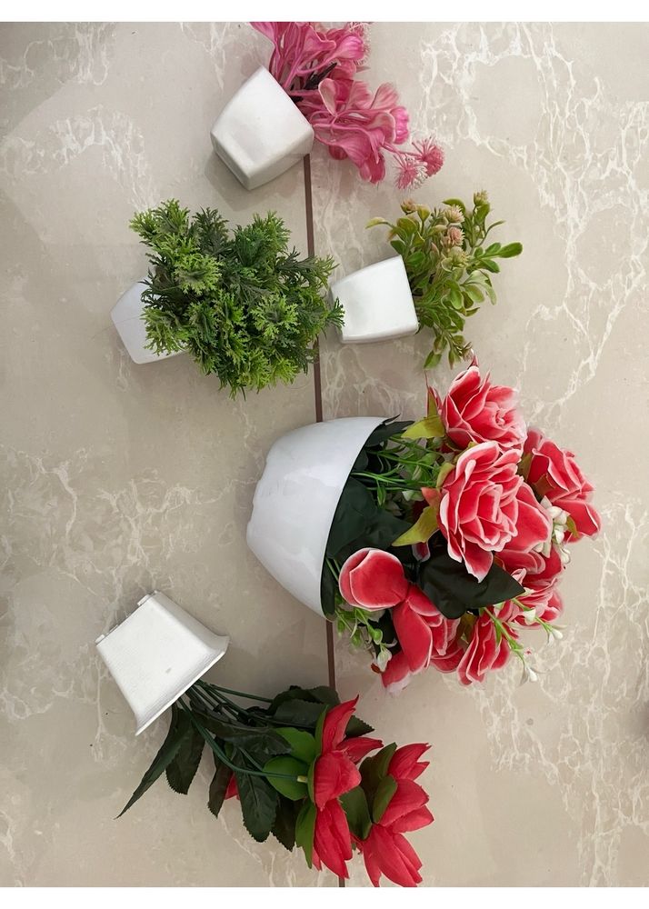 Set Of 5 Artificial Plants