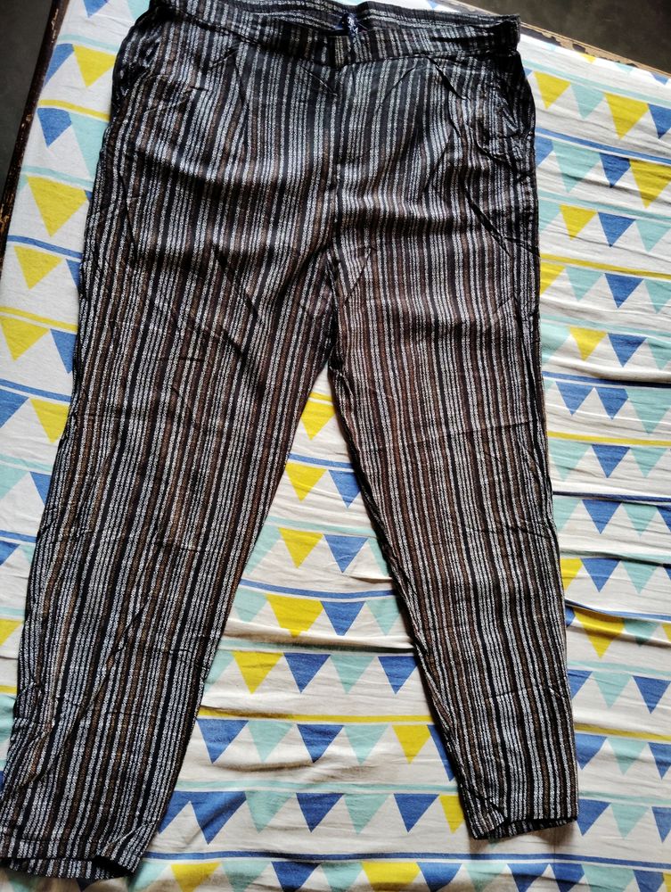Black Striped Trouser