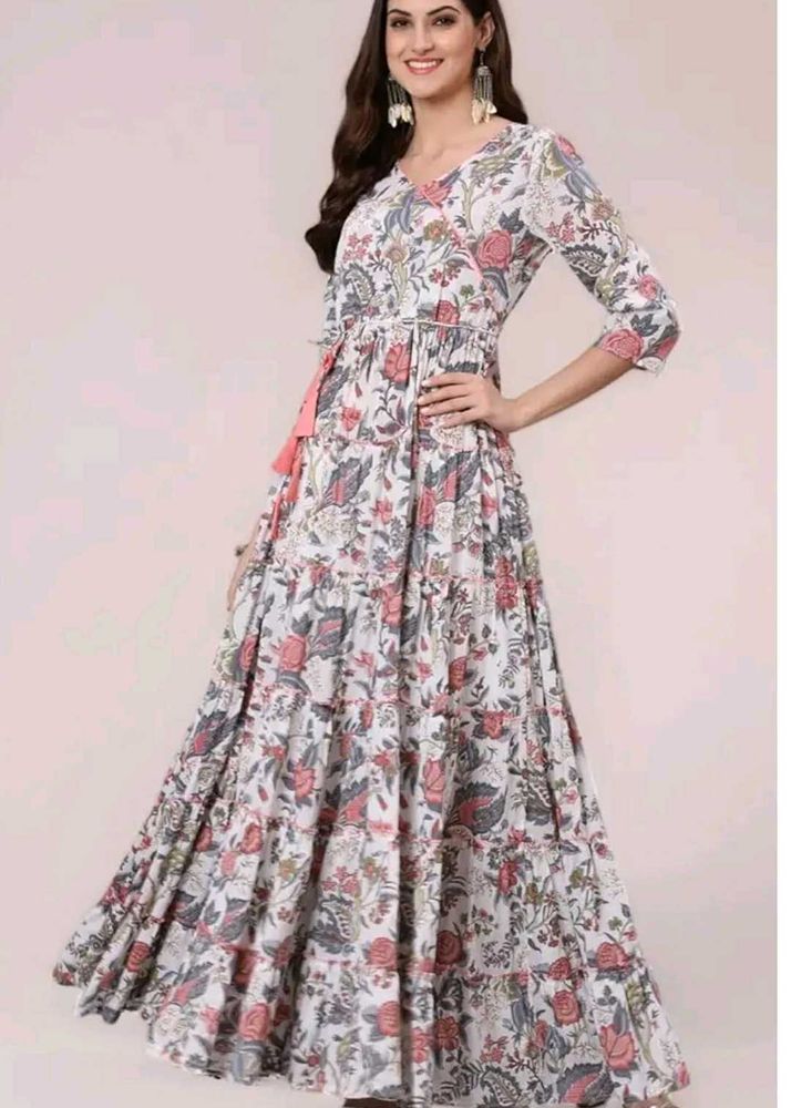 Kurti Flared Tiered