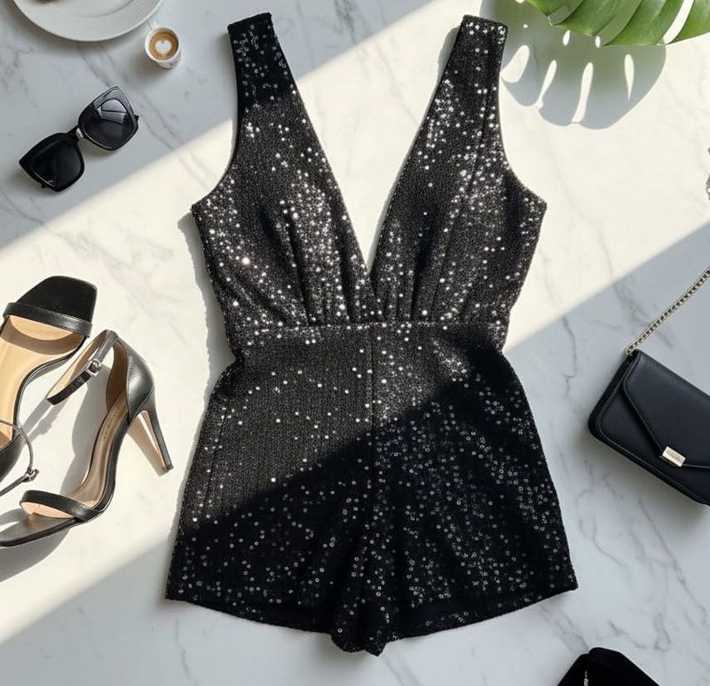 Sparkling Sequin Romper