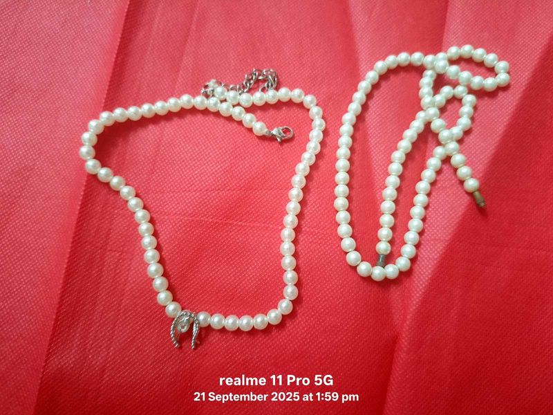 Classic Pearl Necklace Set
