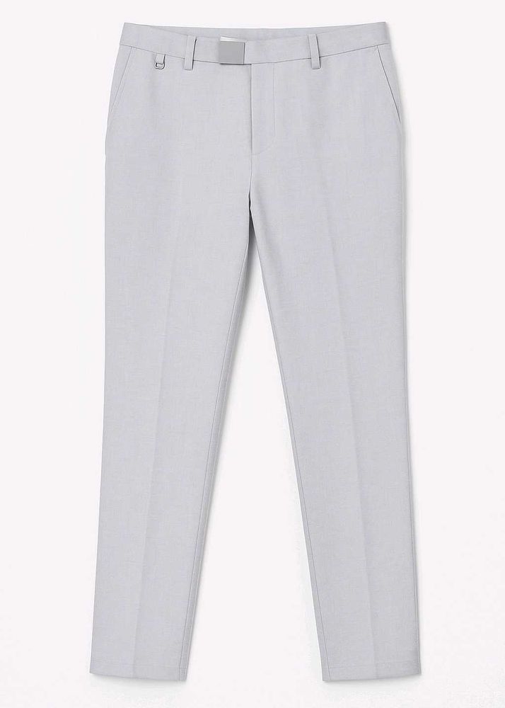Grey Slim Fit Trousers