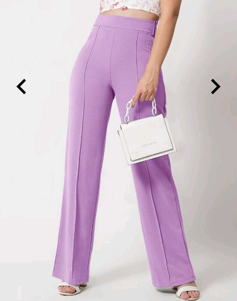Lavender Wide Leg Pants