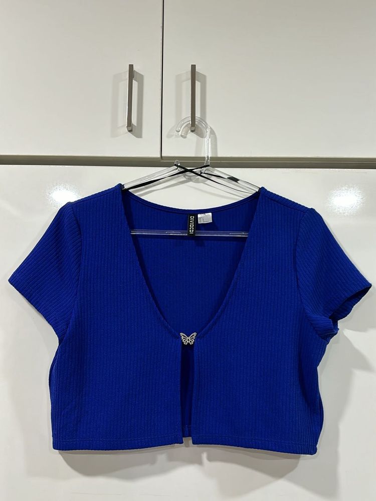 H &amp; M butterfly detail top