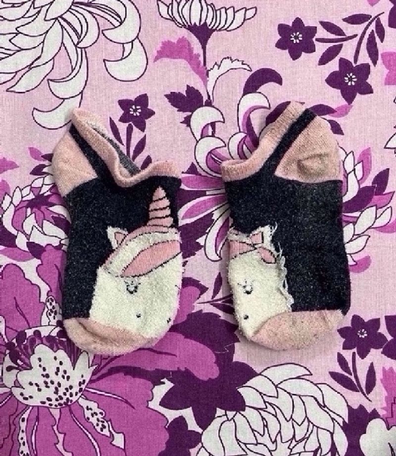 2 Pairs Of Unicorn Socks