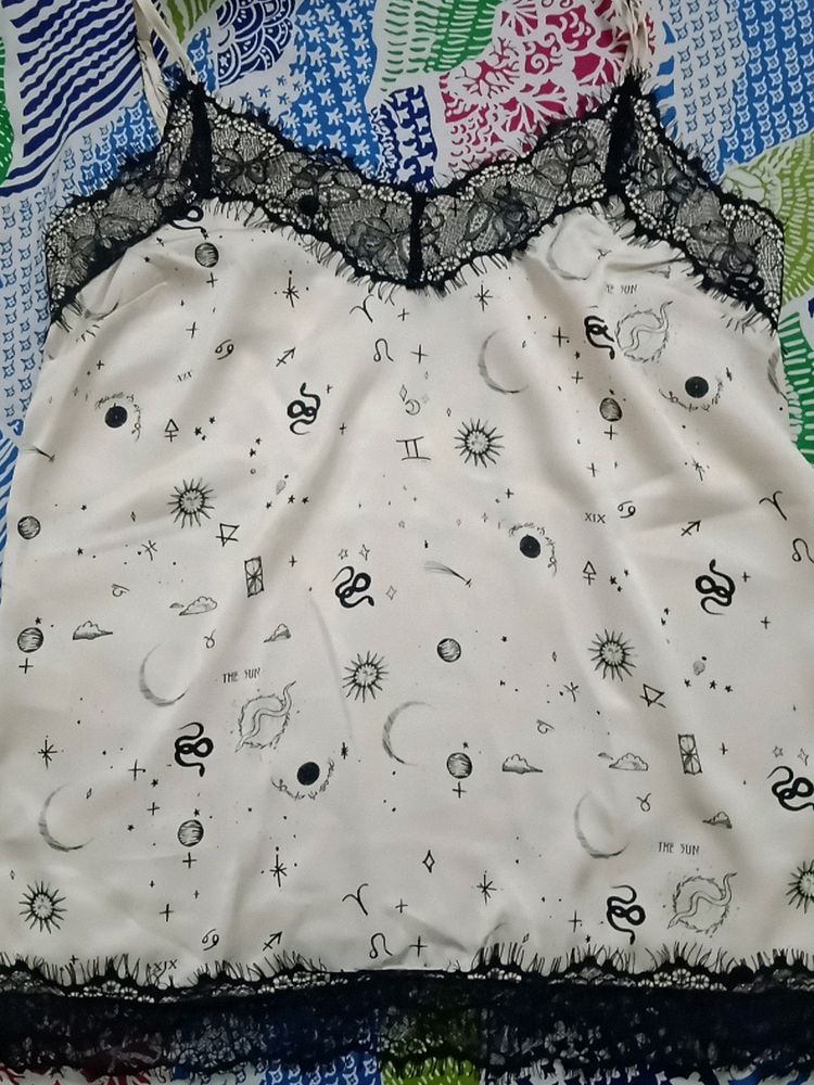 Peace&amp;chaos Lace Detailed Unique Top
