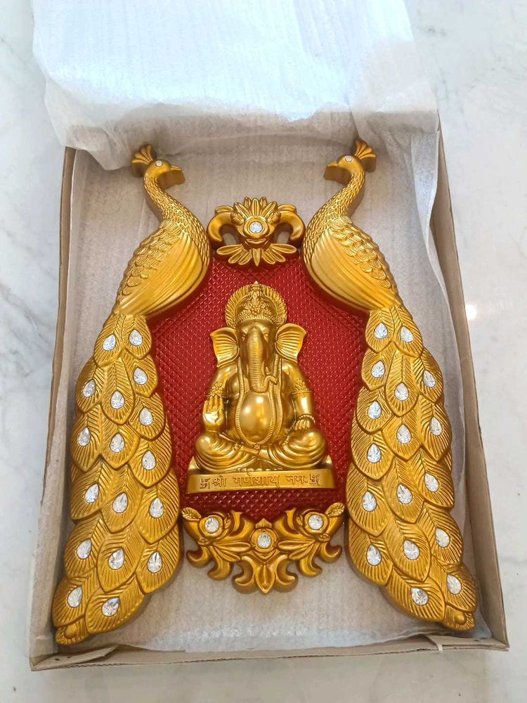 Ganesha Peacock Wall Decor