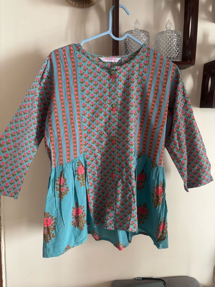 Floral &amp; Striped Blouse