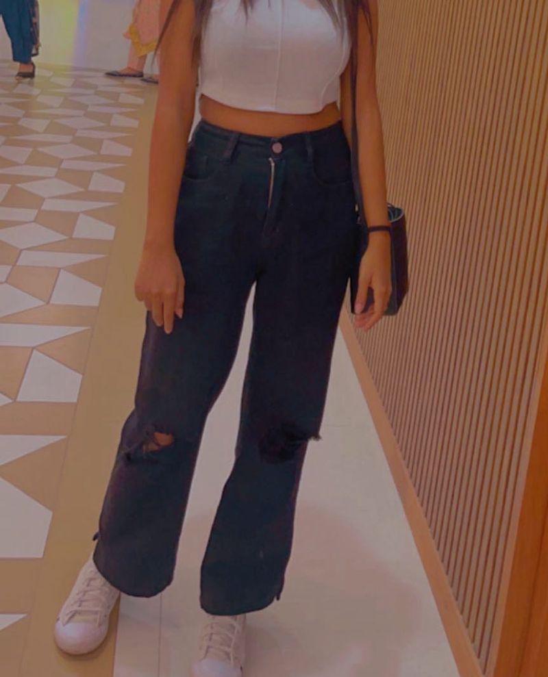 Black Ripped Denim