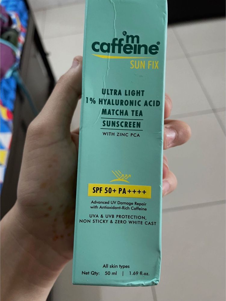 M Caffeine Sunscreen