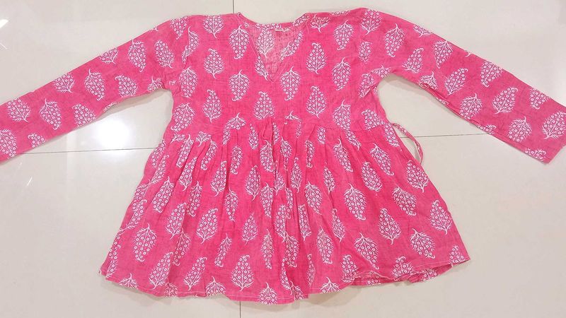 Cute Pink Printed Top