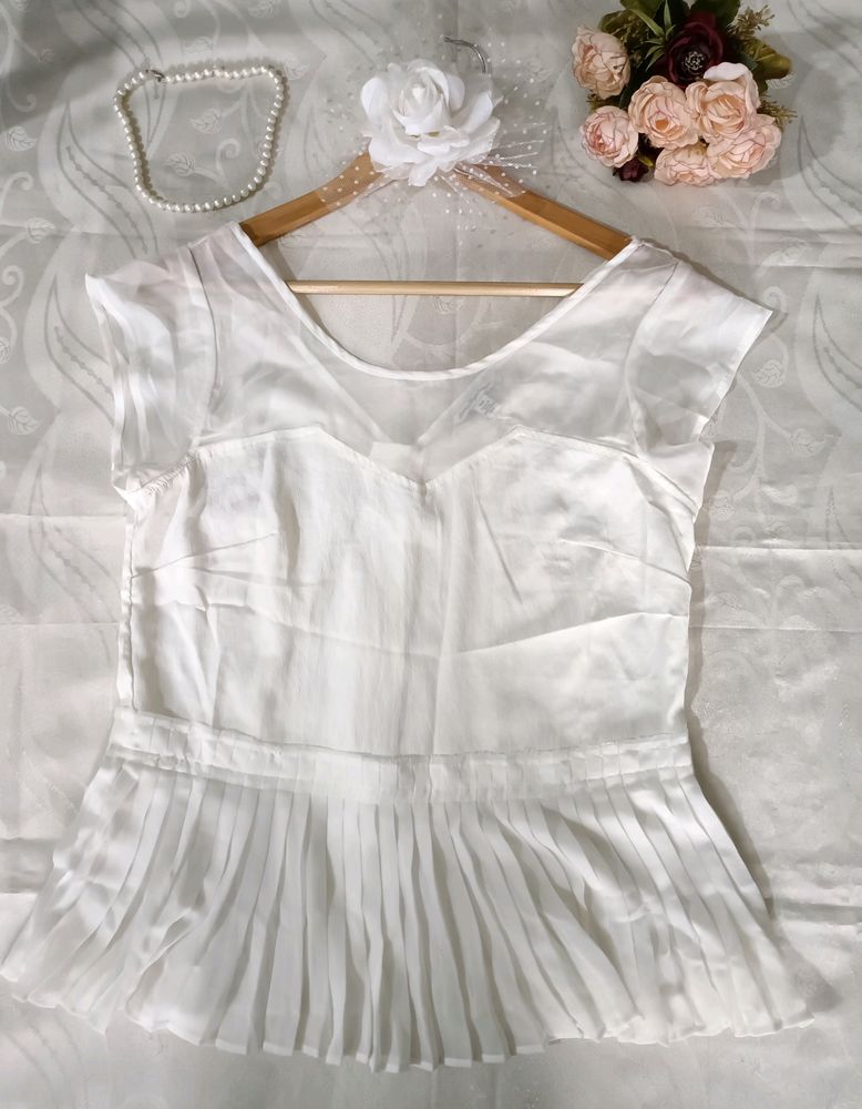 Transparent White Tops