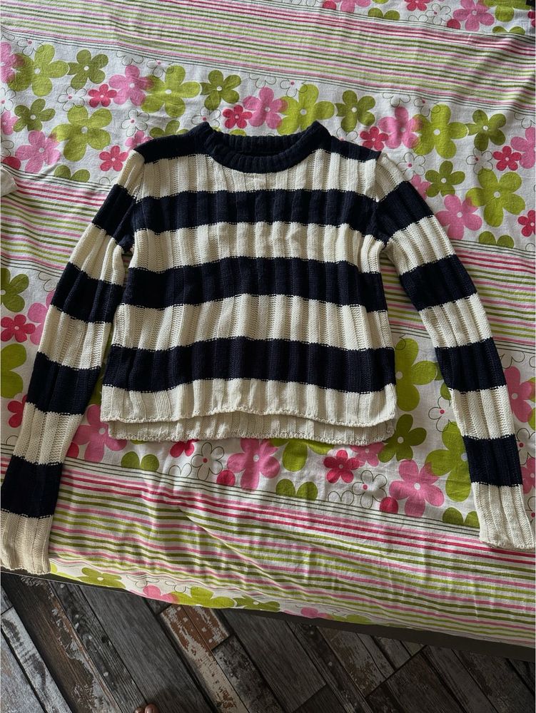 Striped Knit Sweater