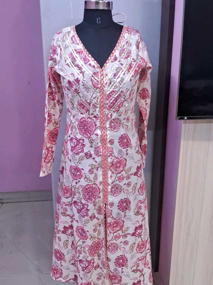 Floral Print Kurta
