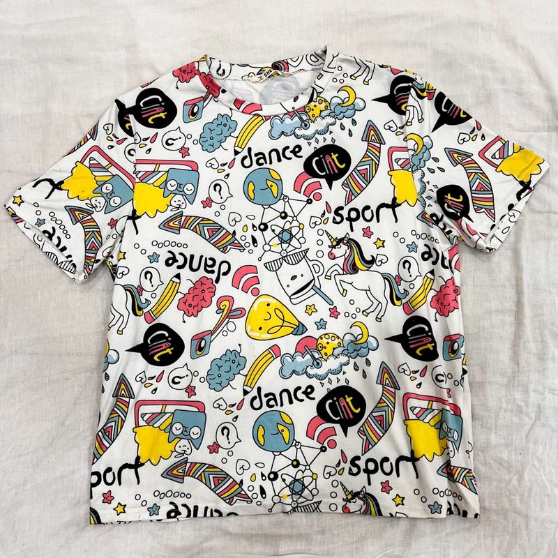shein doodled tshirt