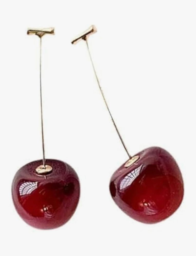 cherry earrings