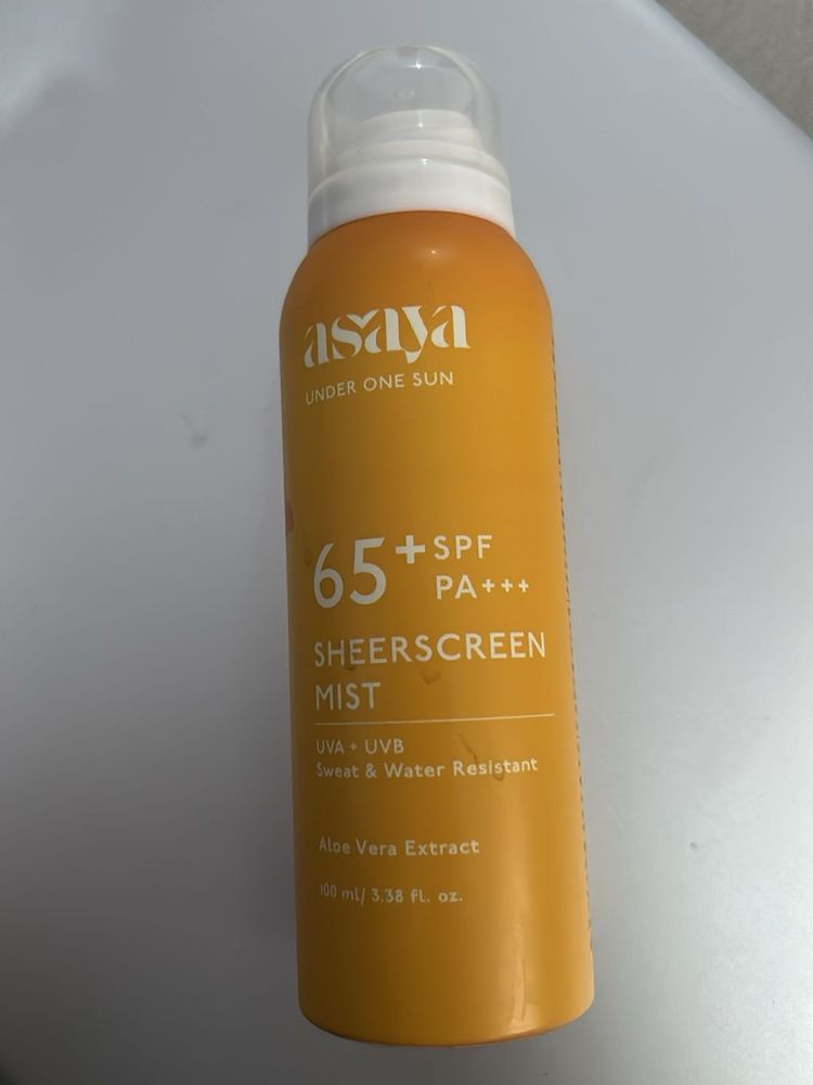 Asaya Sheerrscreen Mist SPF 65