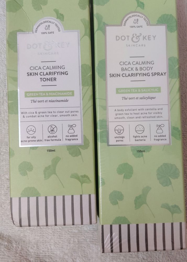 dot &amp; key combo/toner/back and body spray