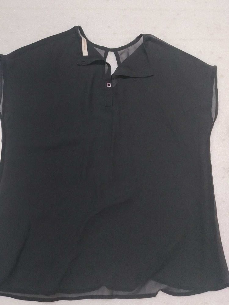 Black Sheer Blouse