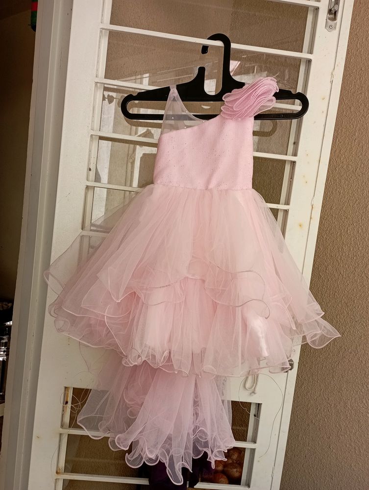 Baby Pink Frock For  Baby Girls
