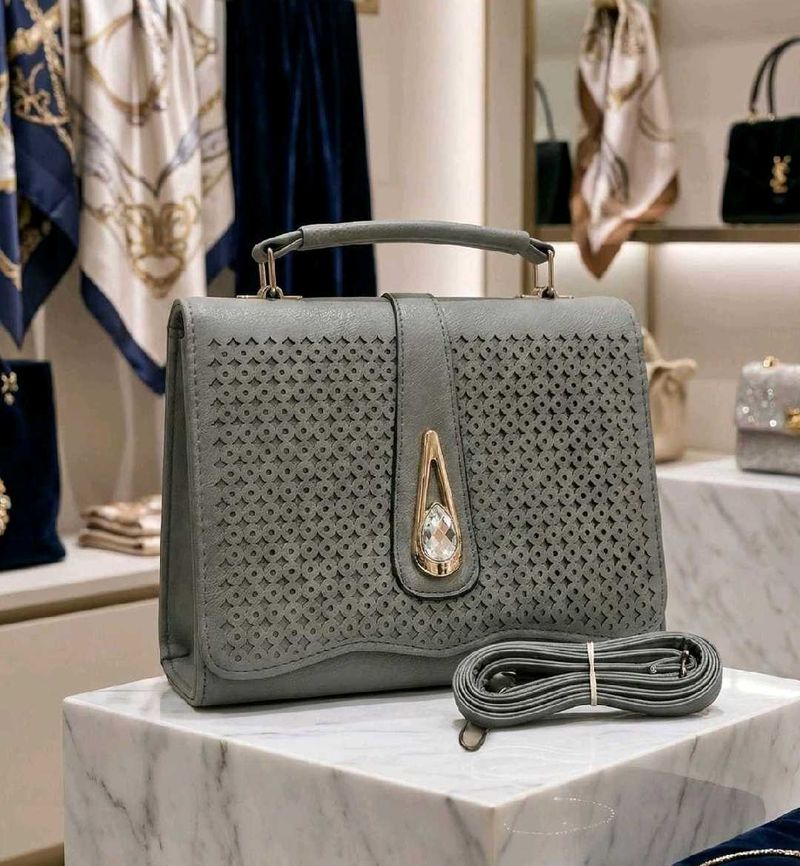 Elegant Grey Handbag / Slingbag