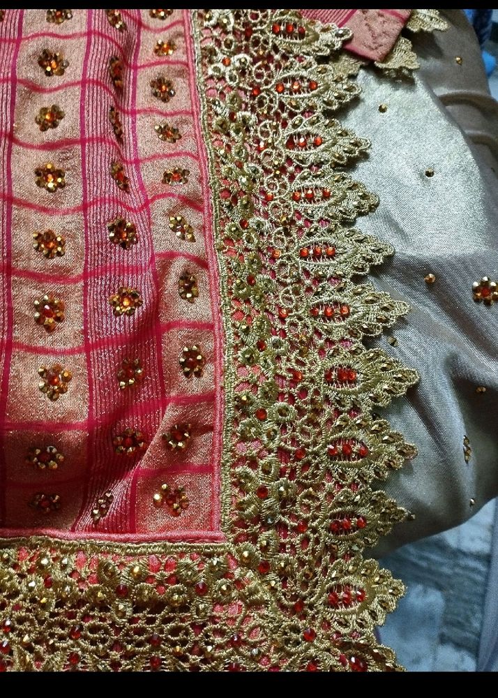 Party Saree Without Blouse
