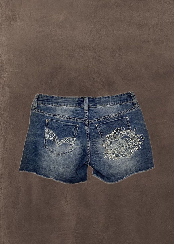 Ecko Red Denim Shorts