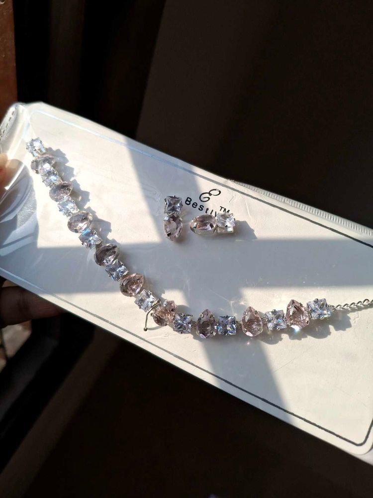 Pink AD Necklace