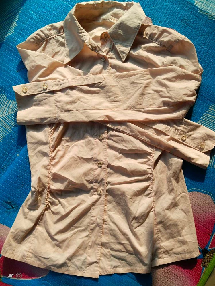 Vintage Pastel Button-Down Shirt