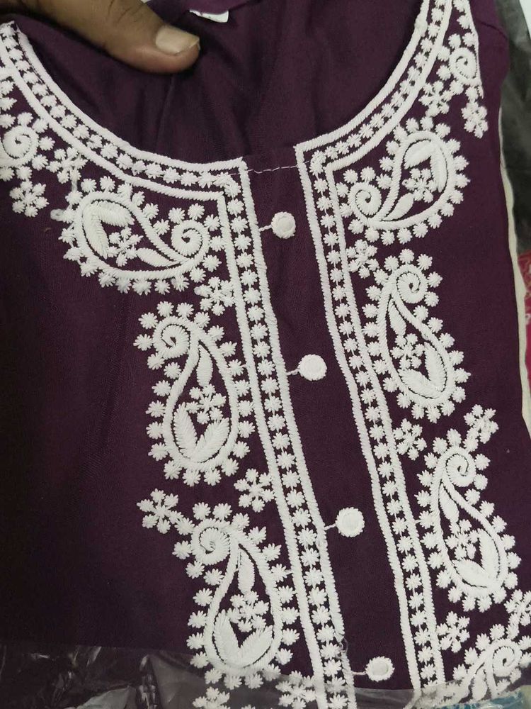 Elegant Embroidered Kurta