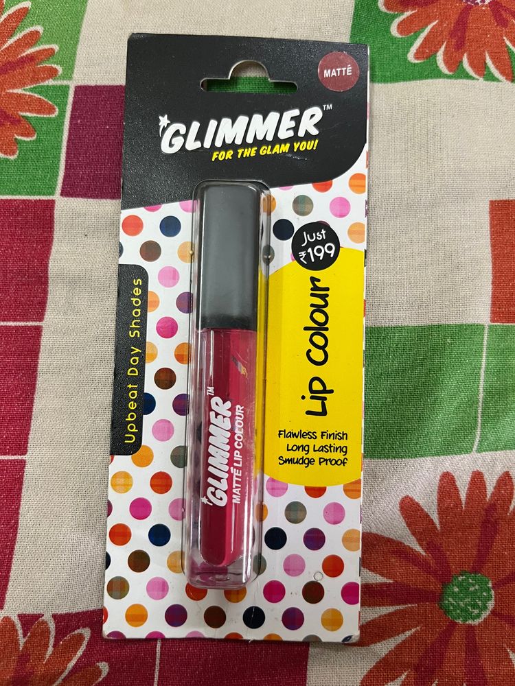 Glimmer Matte Pink Smudge Proof Lip Colour