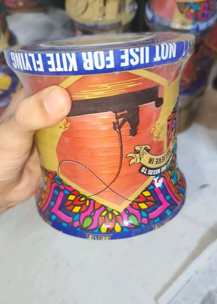 Mono Fill Gold Manjha Manja Plastic Available Fly